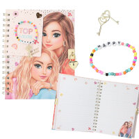 TOPModel Tagebuch mit Schloss und Armband