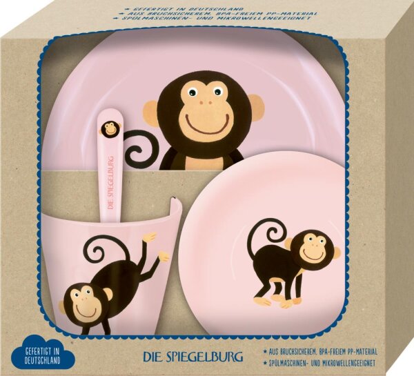 Geschirr Geschenkset Affe Freche Rasselbande Babygeschirr