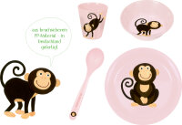 Geschirr Geschenkset Affe - Freche Rasselbande