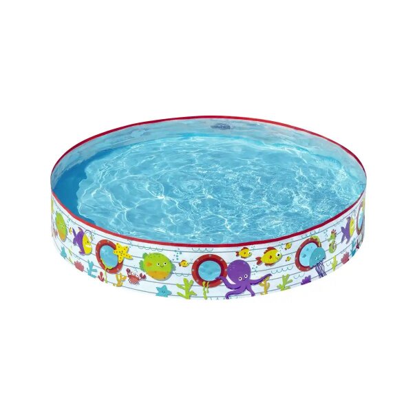 Kinderpool Meerbewohner Ø152cm Planschbecken 435L mit Bullaugen