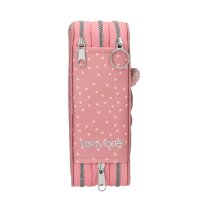 TOPModel 3 Fach Federtasche Affen Applikation JUICY