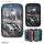 Monster Cars 3 Fach Federtasche LED Polizeiauto