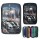 Monster Cars 3 Fach Federtasche LED Polizeiauto