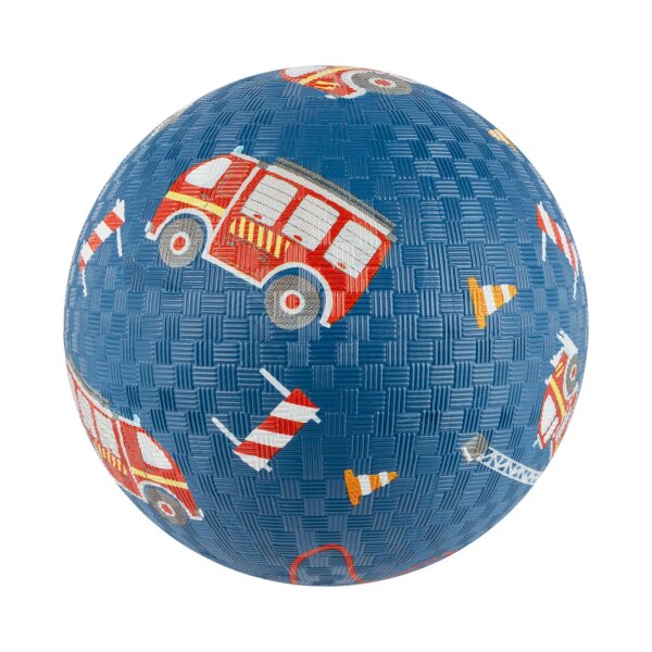 Kinder Spielball Feuerwehr blau, 17 cm