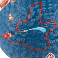 Kinder Spielball Feuerwehr blau, 17 cm