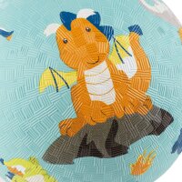Kinder Spielball Drachen hellblau 17 cm