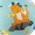 Kinder Spielball Drachen hellblau 17 cm
