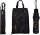 Taschenschirm mit Tasche Duo Bag – Regenschirm kompakt wasserabweisend Musik Design schwarz gold