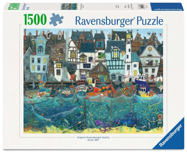 Puzzle 1500 Teile - Wundersamer Hafen