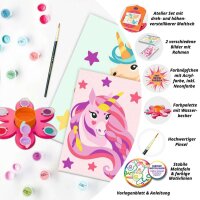 CreArt Neon Atelier Einhorn - Malen nach Zahlen für Kinder ab 7 Jahren