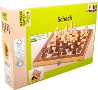 Natural Games Schachkassette dunkel, 29x29 cm