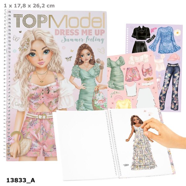 TOPModel Dress Me Up Summer Feeling Stickerbuch Kinder Mode Styling Set