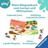 Play+ Mein Spiel mit-Magnetbuch Komm, wir lernen Zählen - ab 18 Monate