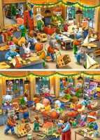Kinderpuzzle ab 3 Jahren - Weihnachtswerkstatt - 12 Teile