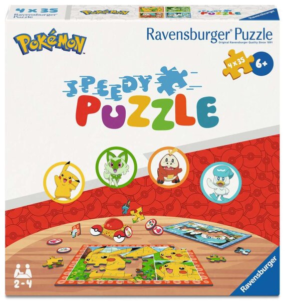 Kinderpuzzle ab 6 Jahren - Speedy Puzzle Pokémon - 35 Teile