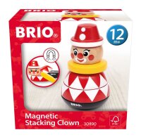 BRIO Magnetischer Stapelclown - Lernspielzeug für Kinder ab 12 Monaten