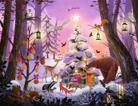 Puzzle 2000 Teile - Weihnachten im Wald