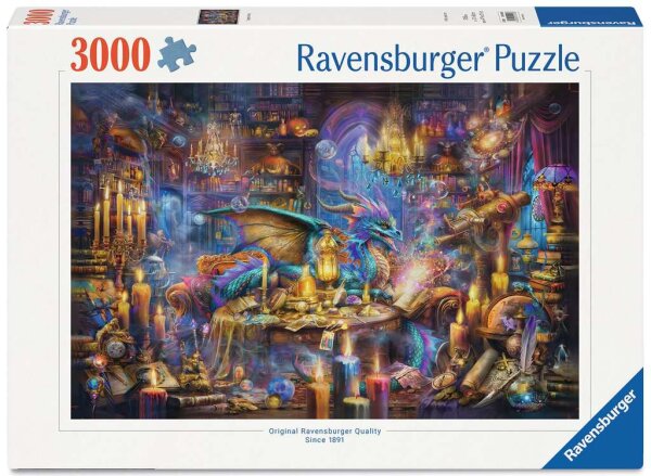 Puzzle 3000 Teile - Drachenbibliothek