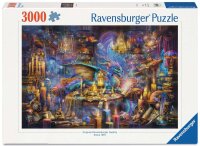 Puzzle 3000 Teile - Drachenbibliothek