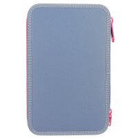 TOPModel 3 Fach Federtasche gefüllt mit Silikon Pins Mädchen Federmappe