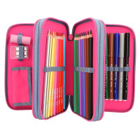 TOPModel 3 Fach Federtasche mit Silikon Pins