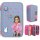 TOPModel 3 Fach Federtasche mit Silikon Pins