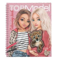 TOPModel Malbuch Leoheart Kinder Ausmalbuch mit Stickern Leopard Mädchen
