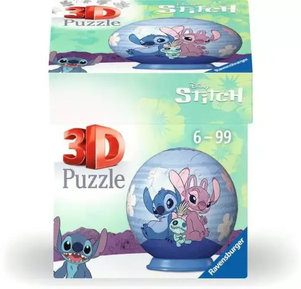 3D Puzzle Ball Puzzle-Ball Disney Stitch & Angel