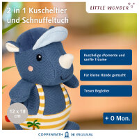 Kuscheltier mit Schnuffeltuch Nashorn - Little Wonder