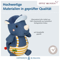 Kuscheltier mit Schnuffeltuch Nashorn - Little Wonder