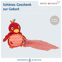 Kuscheltier Paradiesvogel mit Schnuffeltuch – Little Wonder Baby Schmusetuch