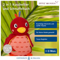 Kuscheltier mit Schnuffeltuch Pardiesvogel - Little Wonder