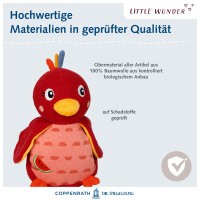 Kuscheltier mit Schnuffeltuch Pardiesvogel - Little Wonder