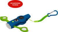 Kinder Multi Tool 6in1 Outdoor Kompass Lupe LED Pfeife Thermometer
