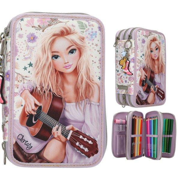 TOPModel 3 Fach Federtasche COWGIRL