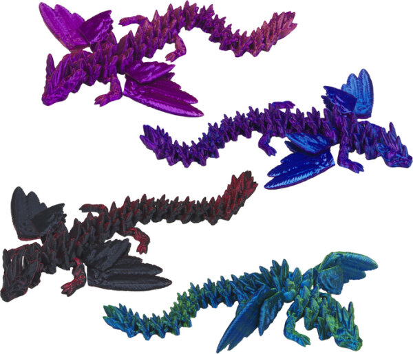 Kristall-Drache, sort.