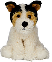 Foxterrier Boomer im Korb - Lustige Tierparade