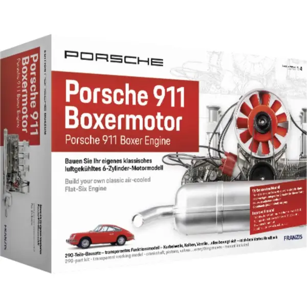 Motorbausatz Porsche 911 Boxermotor, mehrfarbig
