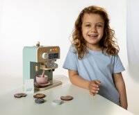 SpielMaus Küche Holz Kapsel-Kaffeemaschine, mit...