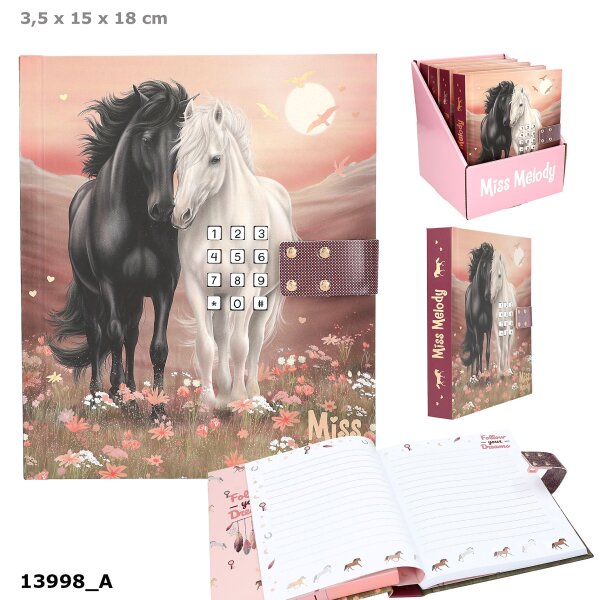 Miss Melody Tagebuch mit Code und Sound, Motiv 1