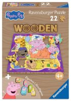 Peppa Pig Kinderpuzzle 22 Teile – Freundschaftsparty – Holz Ravensburger