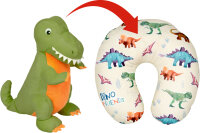 Dino Nackenkissen Dino Friends Reisekissen Kinder Kuschelkissen
