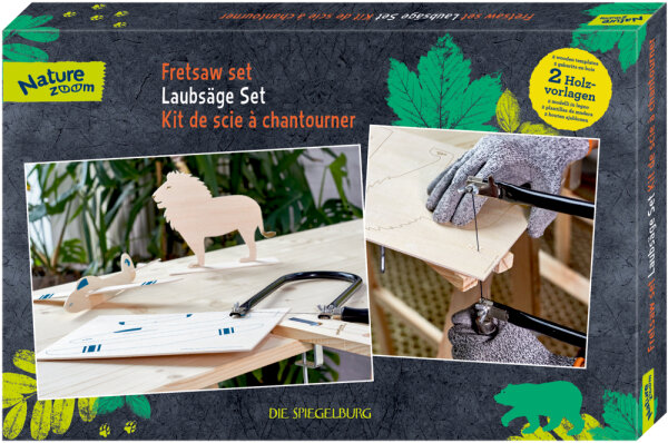 Laubsäge Set „Nature Zoom“ – Starter-Bastelset für Kinder ab 8 Jahren