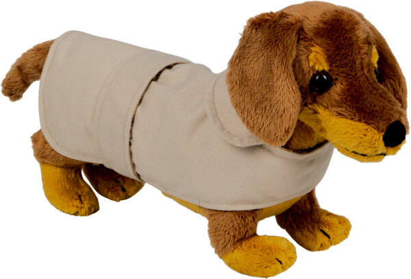 Kuscheltier Dackel Watson mit Mantel 25 cm | Spiegelburg