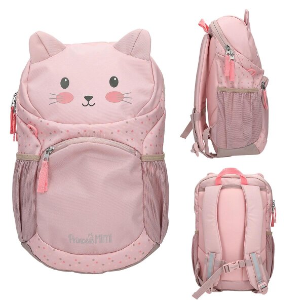 Rucksack Kinder Princess Mimi Katze Ergonomisch 35 cm Rosa