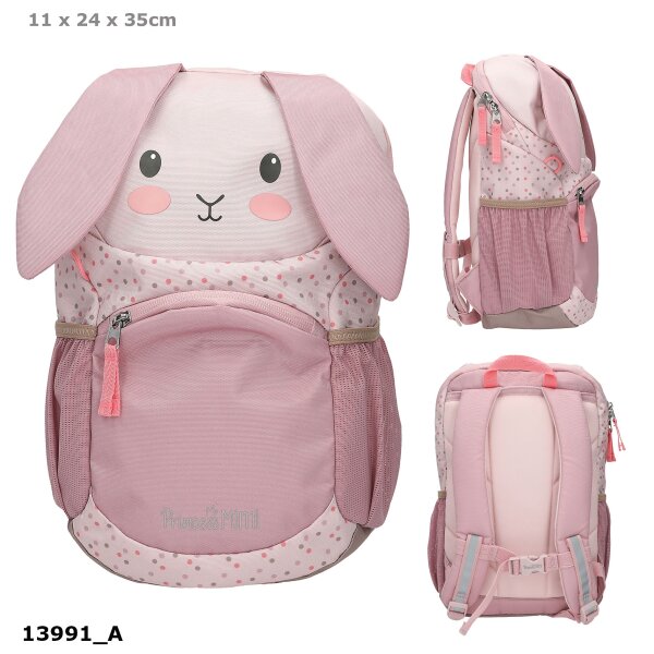 Rucksack Kinder Princess Mimi Hase Ergonomisch 35 cm Rosa
