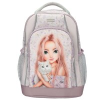 TOPModel Schulrucksack BLOOMING KITTY Flieder Katze Mädchen Neu