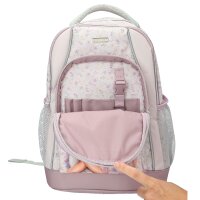 TOPModel Schulrucksack BLOOMING KITTY Flieder Katze Mädchen Neu