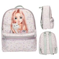 TOPModel Rucksack BLOOMING KITTY Flieder Katze Mädchen Neu 27x21x8,5 cm