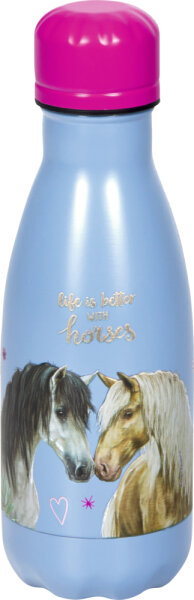 Edelstahlflasche - Pferdefreunde (ca. 0,4 l)